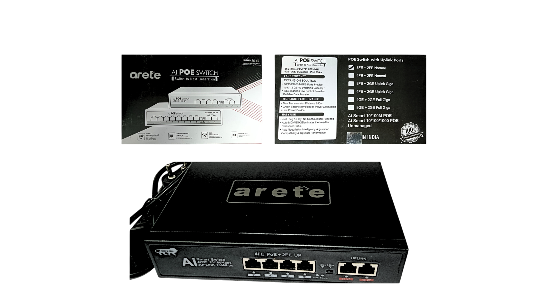 Arete PoE Switch
